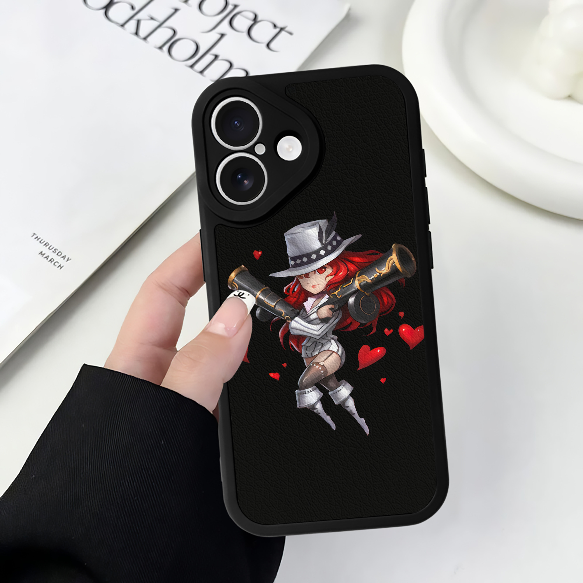 （画像用） リーグ・オブ・レジェンド League of Legends LOL 【iPhone 16シリーズ対応】シリコンスマホケース（レザー調） 材質：シリコン
